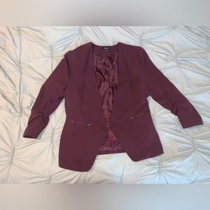 Burgundy blazer size 12